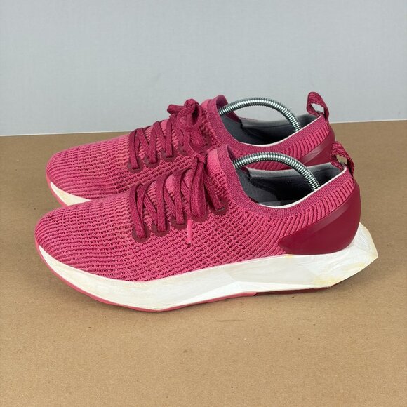 Allbirds Tree Flyer Athletic Running Shoes Womens 9 Pink White Low Top Lace Up - Picture 1 of 12